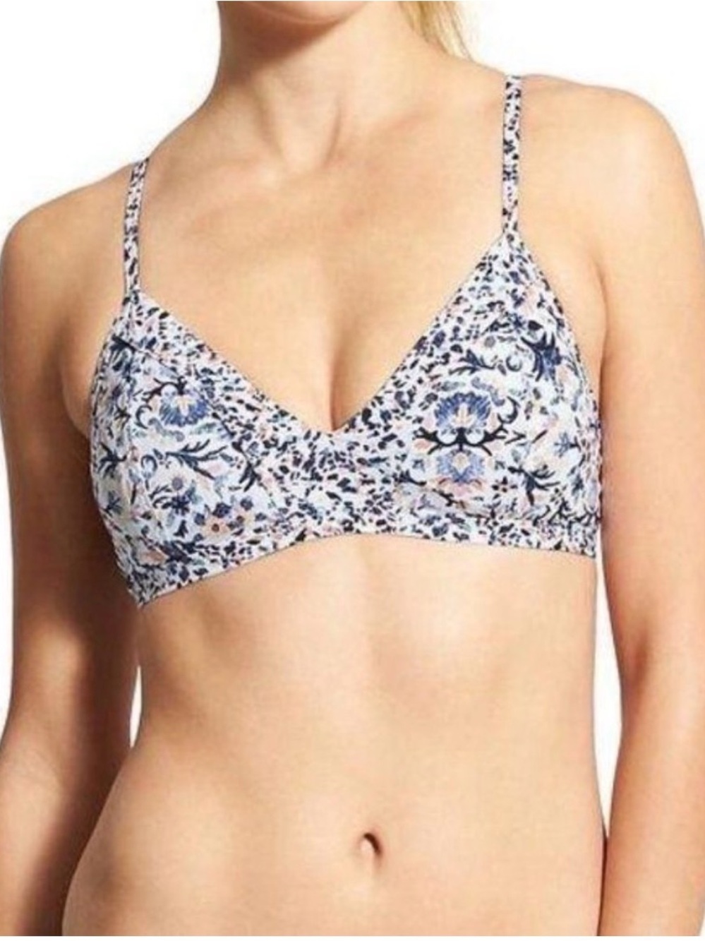 ATHLETA Barbados Floral Bikini Top